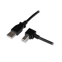 StarTech.com USB 2.0 ケーブル 1m TypeーA ー TypeーB(L型右向き) オス/オス USBAB1MR 1個（直送品）