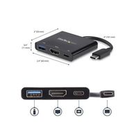 StarTech.com USB TypeーC接続マルチアダプター HDMI/USB 3.0ポート/60W PD CDP2HDUACP 1個（直送品）