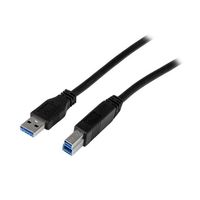 StarTech.com 2m IF認証 SuperSpeed USB 3.0ケーブル(A ー B)オス/オス USB3CAB2M 1個（直送品）