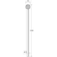 日本精密機械工作 リューター 軸付電着ダイヤモンド砥石 D3905 1袋(1本) 543-3863（直送品）