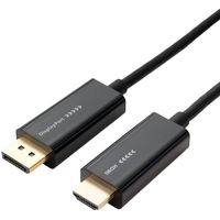 ナカバヤシ ミヨシ DisplayPort to HDMI2.0ケーブル ブラック 2m DP-HDC20/BK 1パック(1本)（直送品）