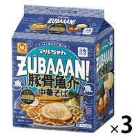 東洋水産 マルちゃんZUBAAAN！（ズバーン） 豚骨魚介中華そば 1セット（9食：3食入×3袋）