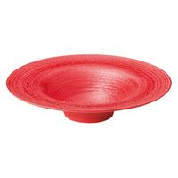 みやび街道　洋食器大鉢 Ｓｔｅｌｌａ（ステラ）　赤刷毛２８cmボウルプレート  [ 1個入 ]　mkd-67502574　[ 1個入 ]（直送品）