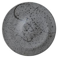 みやび街道　洋食器大皿 Ｓｔｅｌｌａ（ステラ）　　黒とばし２４cmフラットプレート  [ 2個入 ]　mkd-69823574　[ 2個入 ]（直送品）