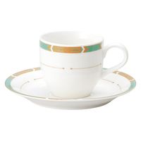 みやび街道　碗皿 グリーンアロー　新コーヒー碗皿  [ 1個入 ]　mkd-72153483　[ 1個入 ]（直送品）