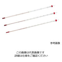 佐藤計量器製作所 赤液棒状温度計　０～２００℃ 0290-00 1個 1-610-16（わけあり品）