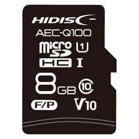 磁気研究所 AEC-Q100対応 車載用途MLCチップ搭載 microSDカード 8GB HDAMMSD008GML 1個（直送品）