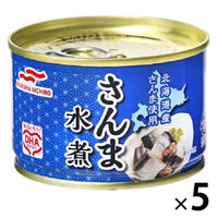 マルハニチロ さんま水煮 北海道産さんま使用 150g 1セット（5個）缶詰 DHA