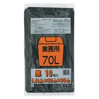 ワタナベ工業 Mー80B 業務用ゴミ袋70L 黒LLD 4903620605548 1セット(1パック入×30束 合計30パック)（直送品）