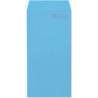 山櫻 口糊付きKカラー封筒 長3 スミ貼 Kブルー スラット70S 00563218 1箱(1000枚)（直送品）