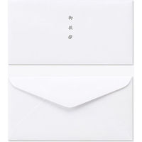 山櫻 白封筒 洋6 PケントCoC 御挨拶入 枠ナシ YAMA-7013-0040 1箱(100枚)（直送品）
