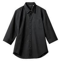 住商モンブラン シャツ ワイシャツ 兼用 7分袖 黒 SS007-93-LL 1枚