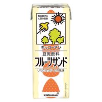 キッコーマン 豆乳飲料 フルーツサンド いちご＆クリームの風味 200ml 1箱（18本入）