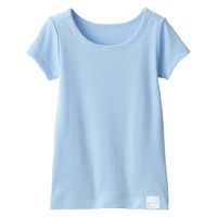 無印良品 ベビー さらっと綿クルーネックTシャツ【インナー】 ベビー90 ライトブルー 良品計画