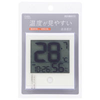 オーム電機 時計付き温湿度計 210BーW 08-1446 1個（直送品）