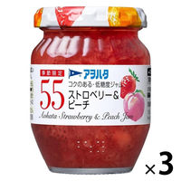 アヲハタ55 ストロベリー＆ピーチ 150g 3個 ジャム スプレッド パン