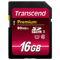 トランセンド 16GB SD Card UHS-I U1 TS16GSDU1 1個（直送品）