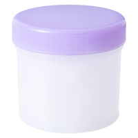 軟膏容器 軟膏壺（つぼ ツボ） 丸底増量タイプ120mL（100ｇ処方時使用サイズ） パープル（紫） 3袋（20個入×3 60個） オリジナル