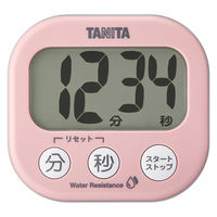 タニタ（TANITA） 洗える「でか見え」タイマー ピンク TD426PK 1個 キッチンタイマー