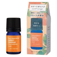 デイリーディライト エッセンシャルオイルS 100%天然精油 スイートオレンジ 幸せな気持ちに 3mL 1個 グローバルプロダクトプランニング