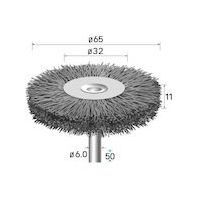 ナカニシ 砥粒入りナイロンブラシ ホイール 52513 1本 407-7224（直送品）