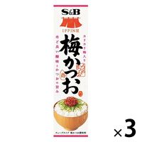 IPPIN屋 梅かつお 3個 エスビー食品 ごはんのおとも 薬味 チューブ調味料 S＆B