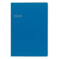 ダイゴー 【2024年4月版】ノートタイプ A5 月間 月曜始まり カバー付き ブルー E9333 1セット(2冊)（直送品）