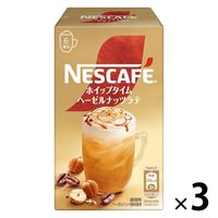 【スティックコーヒー】ネスレ日本 ネスカフェ ホイップタイム ヘーゼルナッツラテ 1セット（18本：6本入×3箱）