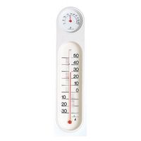 シンワ測定 温湿度計 PCオーバル ホワイト&ホワイト 48927 1個（直送品）