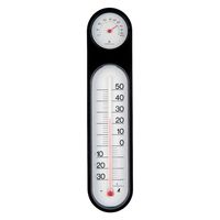 シンワ測定 温湿度計 PCオーバル ブラック&ホワイト 48929 1個（直送品）