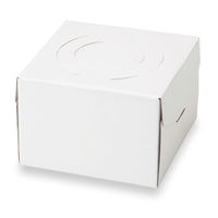 石渡 ケーキ箱 デコレーションケーキ箱 プレーン 130H 6号 08874 1袋(25個)（直送品）