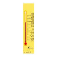 シンワ測定 温度計 プチサーモ スクエア たて 13.5cm イエロー 48716 1個（直送品）