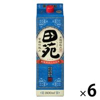 田苑酒造 田苑 芋焼酎 黒麹 瑠璃ラベル 25度 1800ml パック 6本