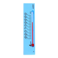 シンワ測定 温度計 プチサーモ スクエア よこ 13.5cm ブルー 48787 1個（直送品）
