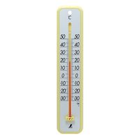 シンワ測定 温度計 プラスチック製 30cm イエロー 48362 1個（直送品）