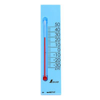 シンワ測定 温度計 プチサーモ スクエア たて 13.5cm ブルー 48717 1個（直送品）