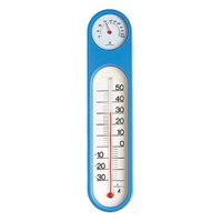 シンワ測定 温湿度計 PCオーバル ブルー 48932 1個（直送品）