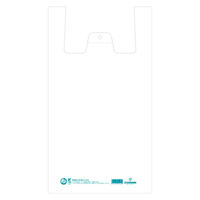 【レジ袋】シモジマ 再生原料バイオハンドハイパー レジ袋 LL（45号相当） 乳白 1箱（100枚入×10袋）