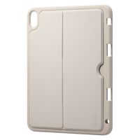 iPad 10.9インチ ケース ソフト スタンド付 衝撃吸収 グレージュ TB-A23RUCSTGB エレコム 1個（直送品）