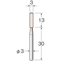 日本精密機械工作 軸付き砥石 G3531 1パック(5本)（直送品）