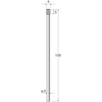 日本精密機械工作 軸付き電着ボラゾン砥石 N1927 1本（直送品）