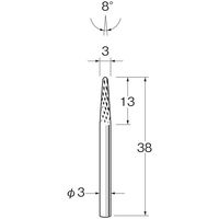 日本精密機械工作 チタンアルミナ超硬カッター K8018 1本（直送品）