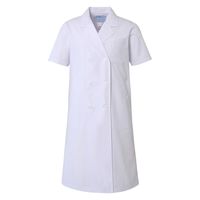 アプロンアパレル レディス診察衣ダブル型半袖(ホワイト)4Lサイズ 127-30AP-4L 1枚（直送品）