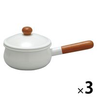 野田琺瑯 POCHKAソースパン15cm 65330 1セット（3個）