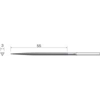 ミニター ミニモ 精密ヤスリ 中目 三角 (5本入) SA4013 1袋(5本) 852-8707（直送品）