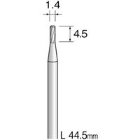 ミニター ミニモ 超硬カッター スパイラルチップブレーカーカット φ1.4 BC1115 1本 852-7212（直送品）