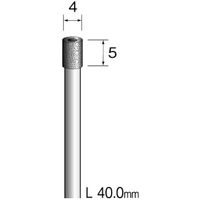 ミニター ミニモ 電着ダイヤモンドコアドリル φ4 KA3065 1本 837-4025（直送品）