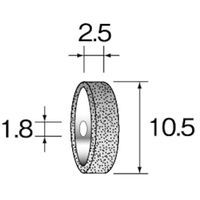 ミニター ミニモ 電着ダイヤモンドホイール #120 NA1011 1本 852-4852（直送品）