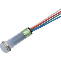 坂詰製作所 サカズメ 3色(赤・緑・青)点灯LED表示灯 3DULー10ML φ10 3DUL-10ML-DC5V-60V-RGB/W 1個（直送品）