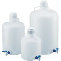 TARSONS 大型瓶(ストップコック付) LDPE製/蓋:PP製 10L 584380 1個 134-4663（直送品）